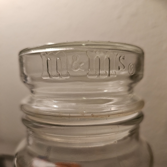 M&M's Mars 1984 L.A. Olympic Games Collectible Glass Jar w/ Lid Vintage 1981 M - Picture 6 of 6